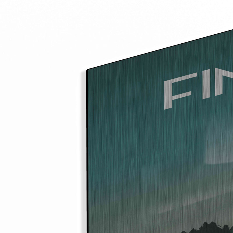 «Finlande I» par Omar Escalante, art mural en métal, H 36 po x l 24 po