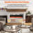 Wall Mounted & Recessed Electric Fireplace With 12 Flame Colors-434622147