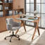 Bureau en bois avec rehausse-692222320