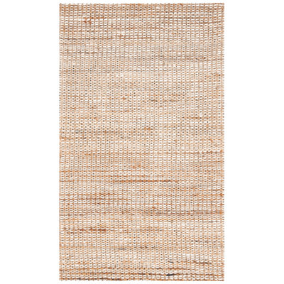 Zaragoza Handwoven Jute/Cotton Natural/Ivory Area Rug