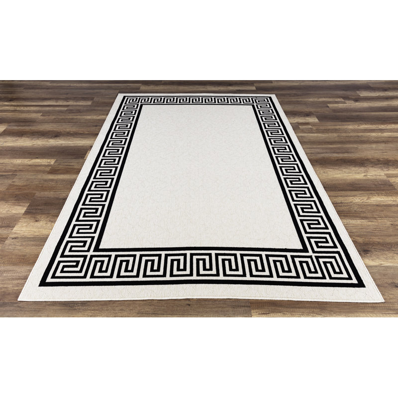 Tapis noir Schonbrunn, Rectangle 5 pi 3 po x 7 pi 7 po
