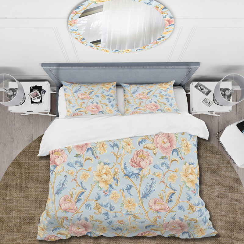 Ensemble de housse de couette Boho, Housse de couette simple + 2 taies décoratives st