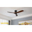  Ventilateur de plafond encastré classique à 3 pales en bois massif 52 po sans lumières Sofucor Rachel, or / gris clair-1114598817