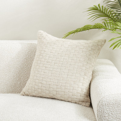 Textured Waffle Weave Pillow Cover