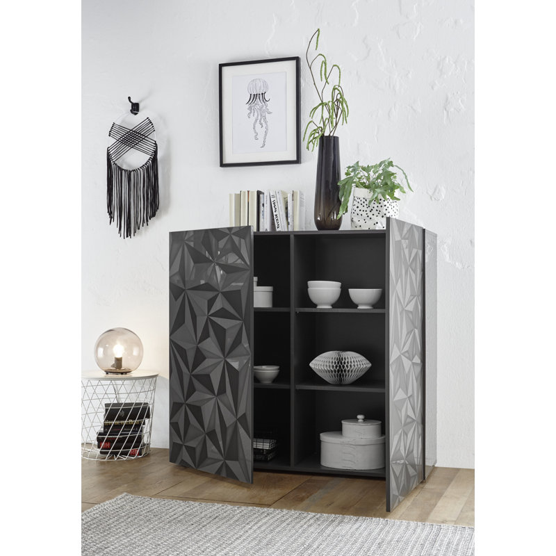 Bromborough 120cm Sideboard, Dark Grey