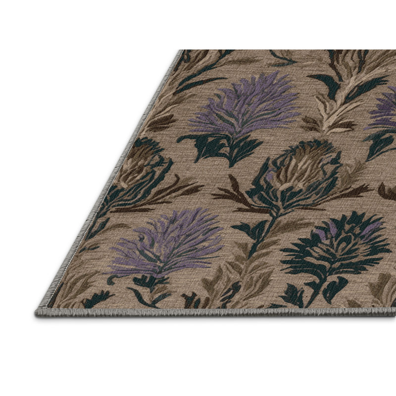  Tapis lavable avec légumes topinambours, Carré 5 pi