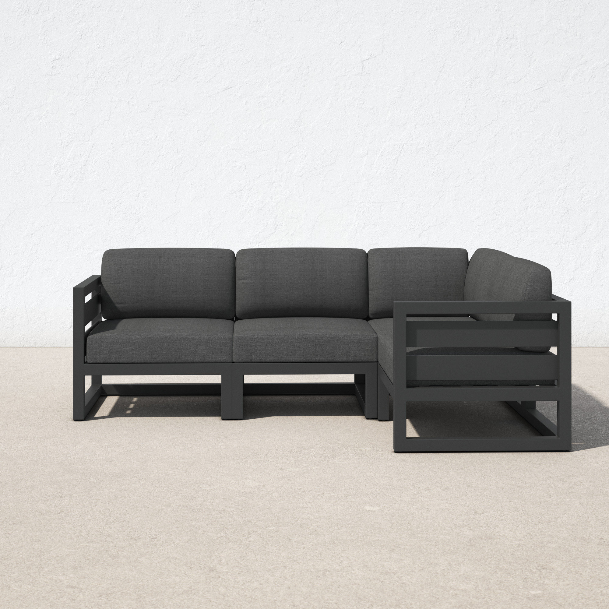 Modern outdoor sectional sunbrella hot sale