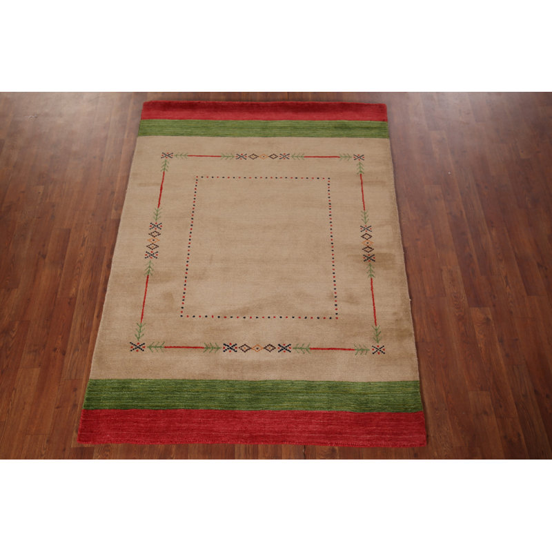 Tapis oriental noué à la main Gabbeh 4 x 6