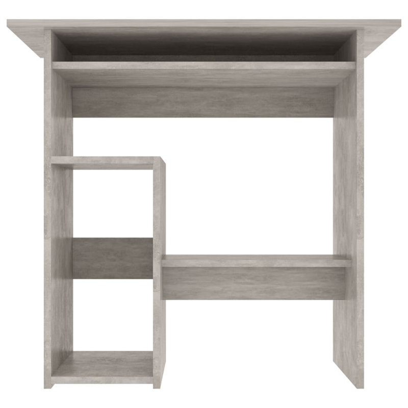 Desk 80x45x74 cm Engineered Wood, Concrete Grey, Left