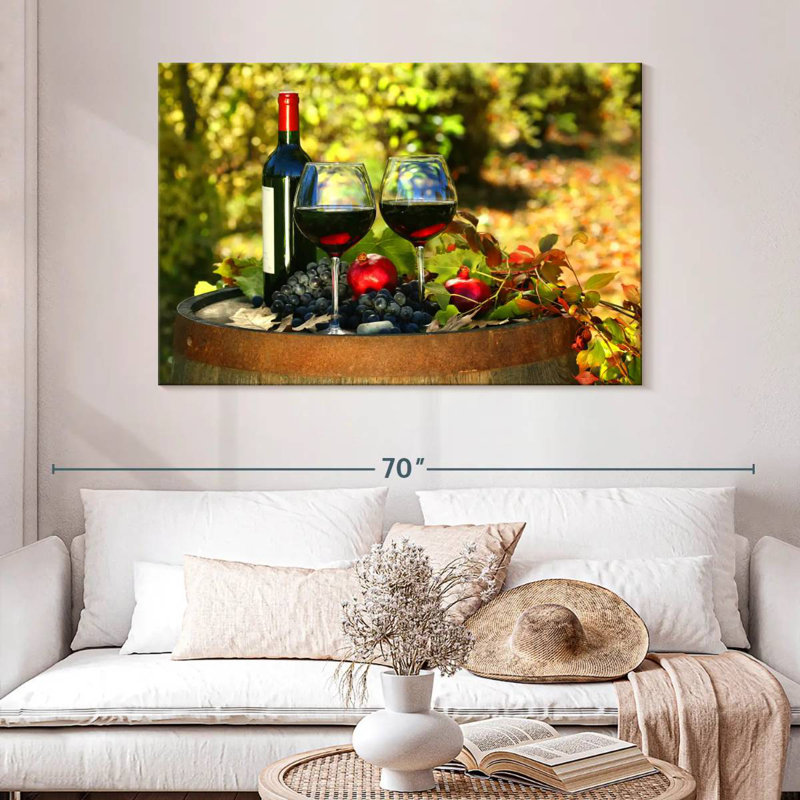 Yarlin Robust Red Wine, 32" H x 48" W
