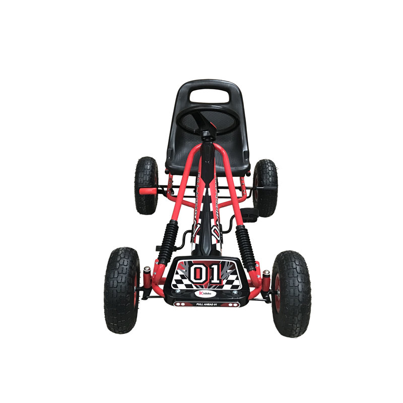 Pylant Zoomie Kids Push/Pull Ride On, Red