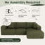 3 Seater Velvet Sofa & Chaise