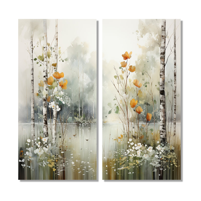 Ensemble de 2 décorations murales Minimalisme, H 40 po x l 40 po, Toile tendue, Ne s’applique pas