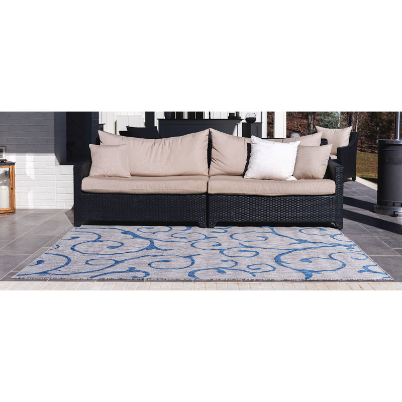 Tapis d'extérieur couleur pierre Kona, Rectangle 7 pi x 10 pi