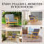 Chaise berçante d'extérieur Louis Acacia-1356526048