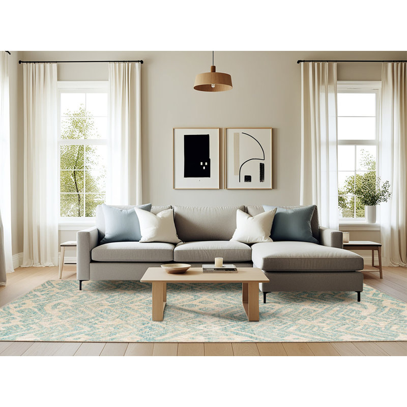 Abstract Indoor Rug, Rectangle 6' x 9'