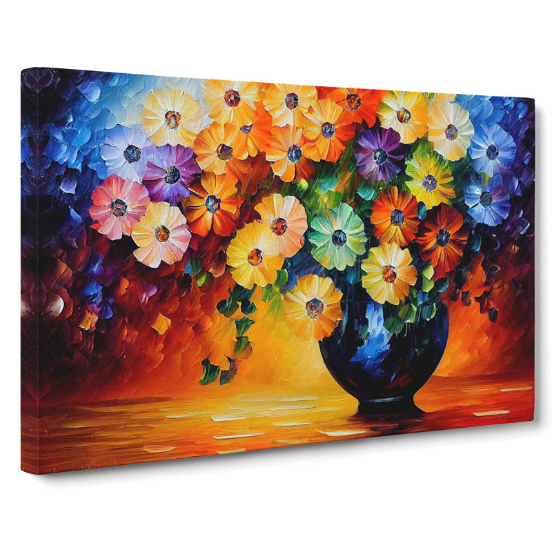 Assorted Flower Bouquet Vol.1 - Wrapped Canvas Print, 35cm H x 50cm W x 3cm D
