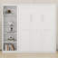 Lit escamotable élégant avec tablettes de rangement-815365806