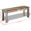 Ensemble de 2 chaises de salle à manger en bois de sheesham vidaXL Rustic-1515251246-1515251247