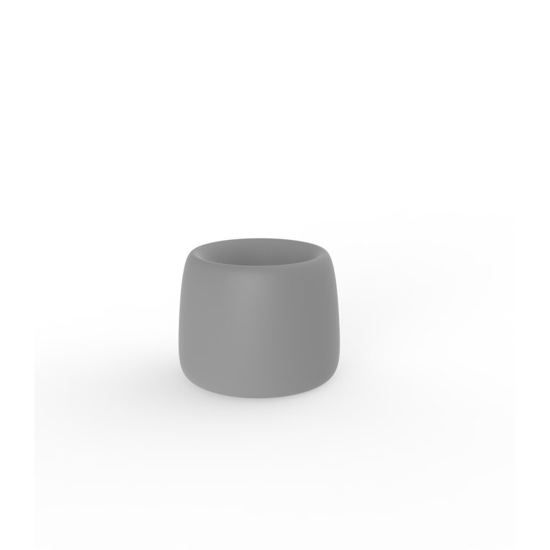 Organic Resin Pot Planter, 13.5" H x 16.5" W x 16.5" D, Steel