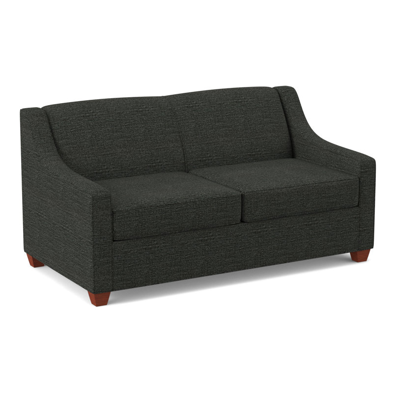 Phillips 68" Square Arm Loveseat with Reversible Cushions, BM Cherry, Antic Pepper