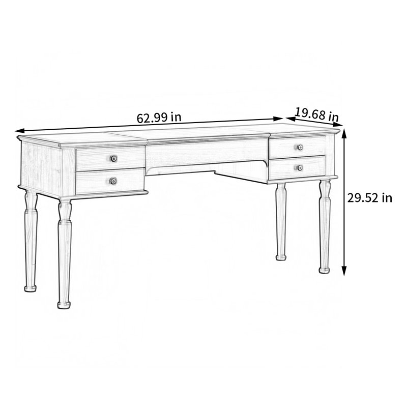 Commode américaine en noyer noir