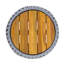 Table d'appoint d'extérieur avec corde et bois d'acacia - finition teck, capacité de 100 lb, résistant aux intempéries, conception en corde grise-410827552-410827557