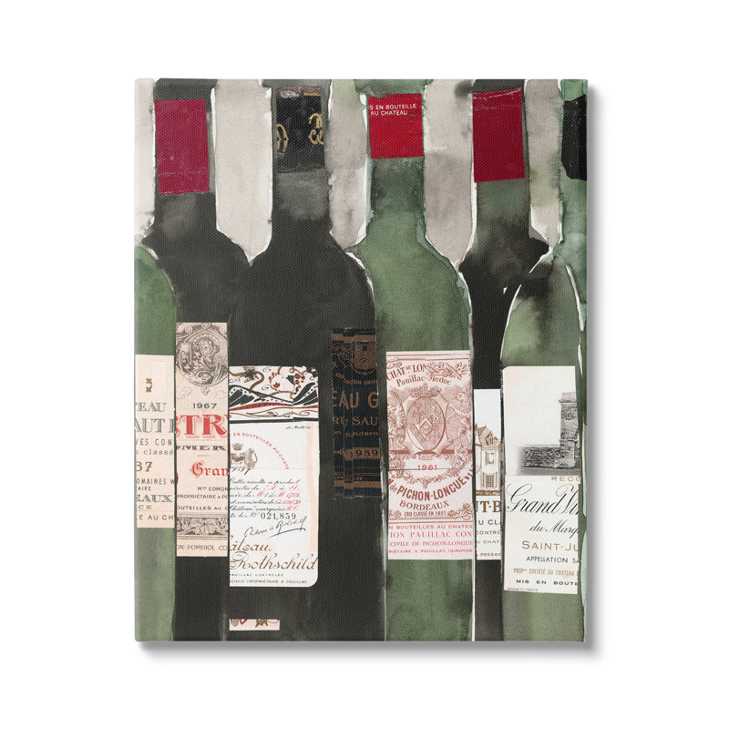 «Vintage Style Green» par Samuel Dixon - Peinture, Toile tendue, H 20 po x l 16 po x P 1,5 po