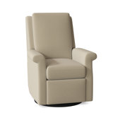 Greek Key Genuine Leather Recliner