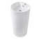 Streamline Resin Circular Pedestal Bathroom Sink with Overflow