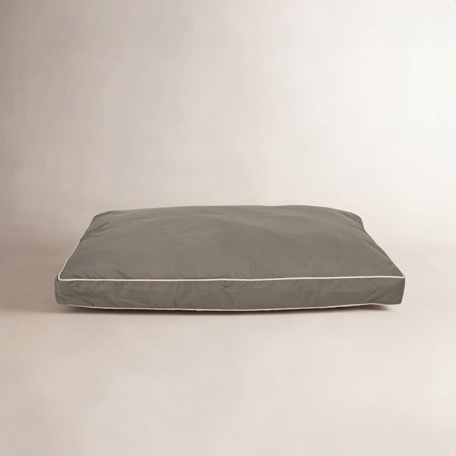 Orthopedic Foam Pet Bed with Washable Cover, Large (48" W x 36" D x 4" H), Sage/Khaki
