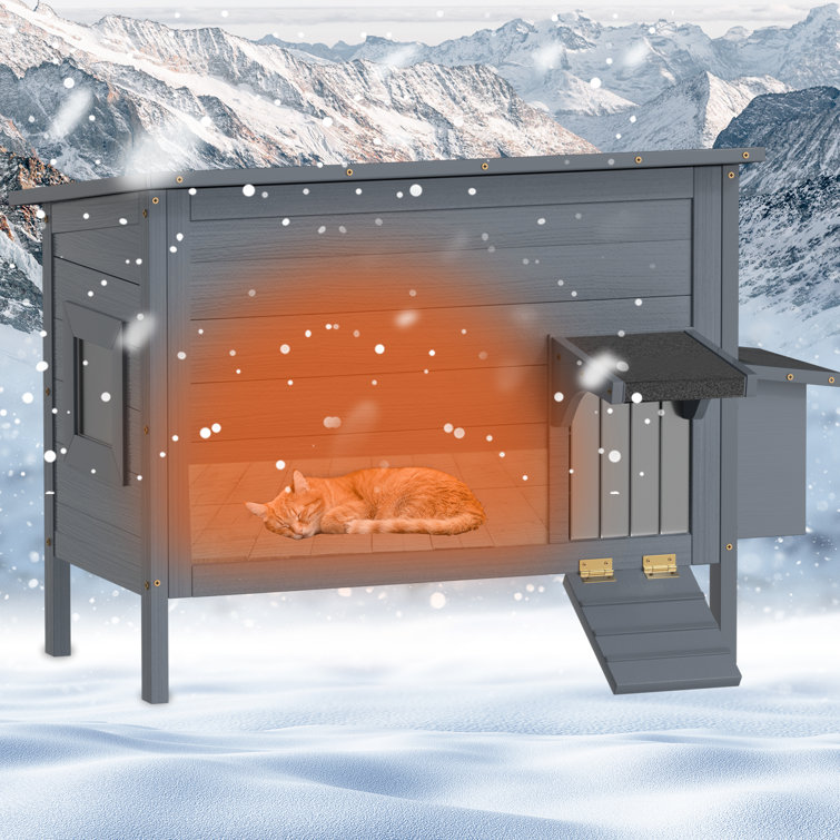 DIY insulated winter cat shelter  Cat shelters for winter, Cat house  outdoor winter, Cat shelter