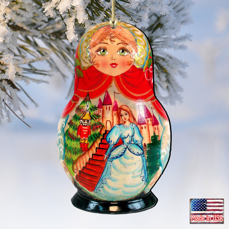 Tidaholm 5.5'' Wood Hanging Figurine Ornament