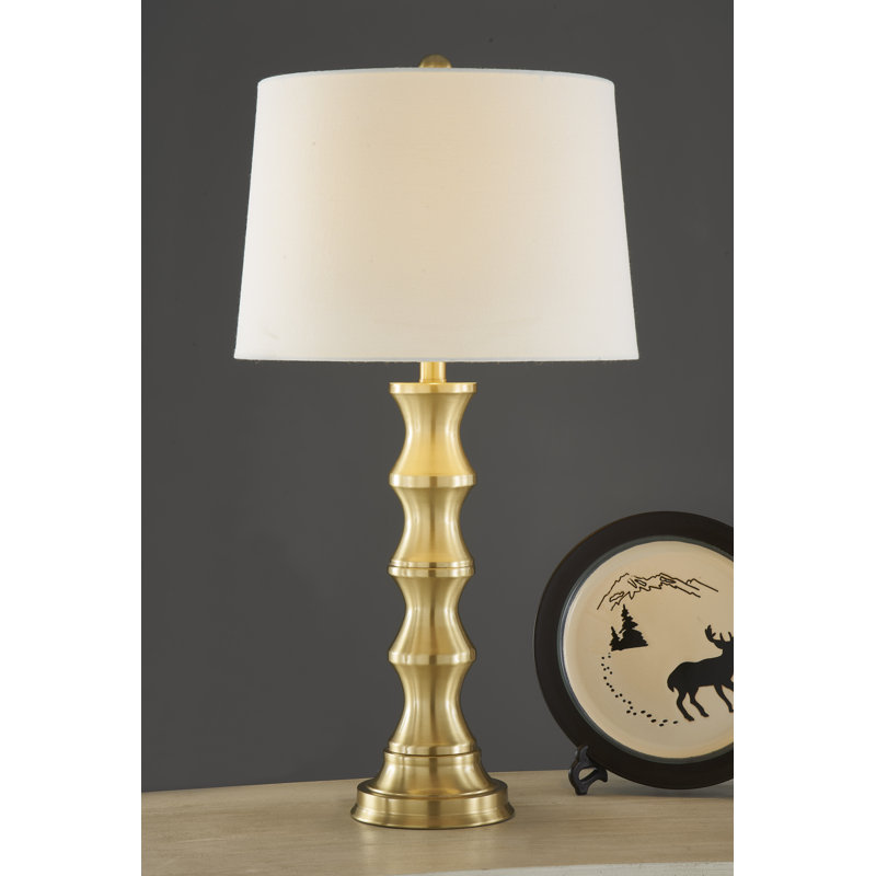 Beacan Metal Table Lamp, Gold