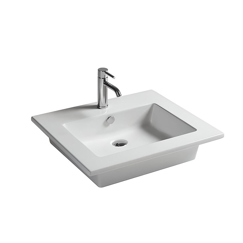 24'' L Bathroom Sink, Single Hole