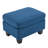 Upholstered Ottoman, Navy Blue-1166749381