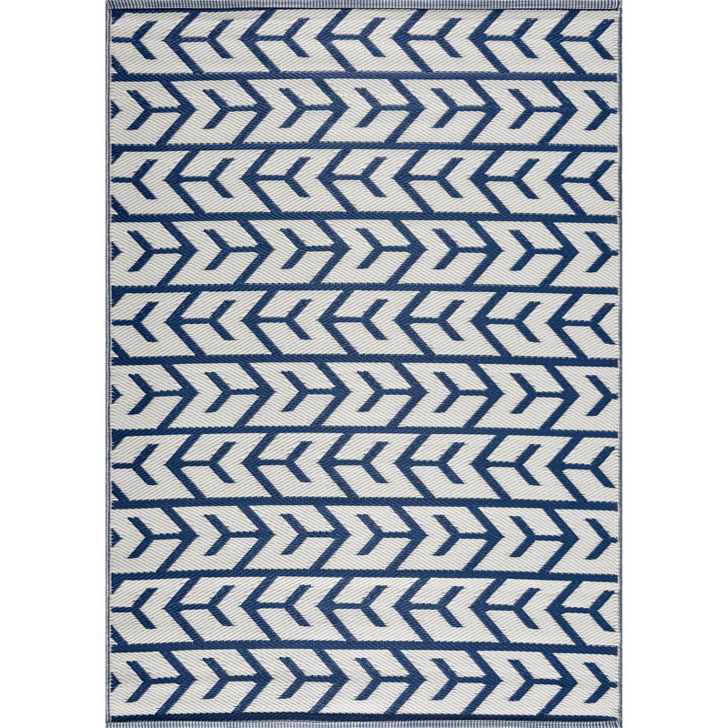 Charlea Geometric Indoor / Outdoor Rug, Rectangle 4' x 6'
