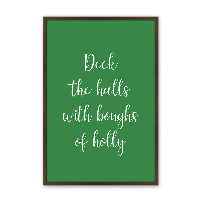 Deck the Halls, reproduction d'art, Brun Belvinder, 18 po x 24 po