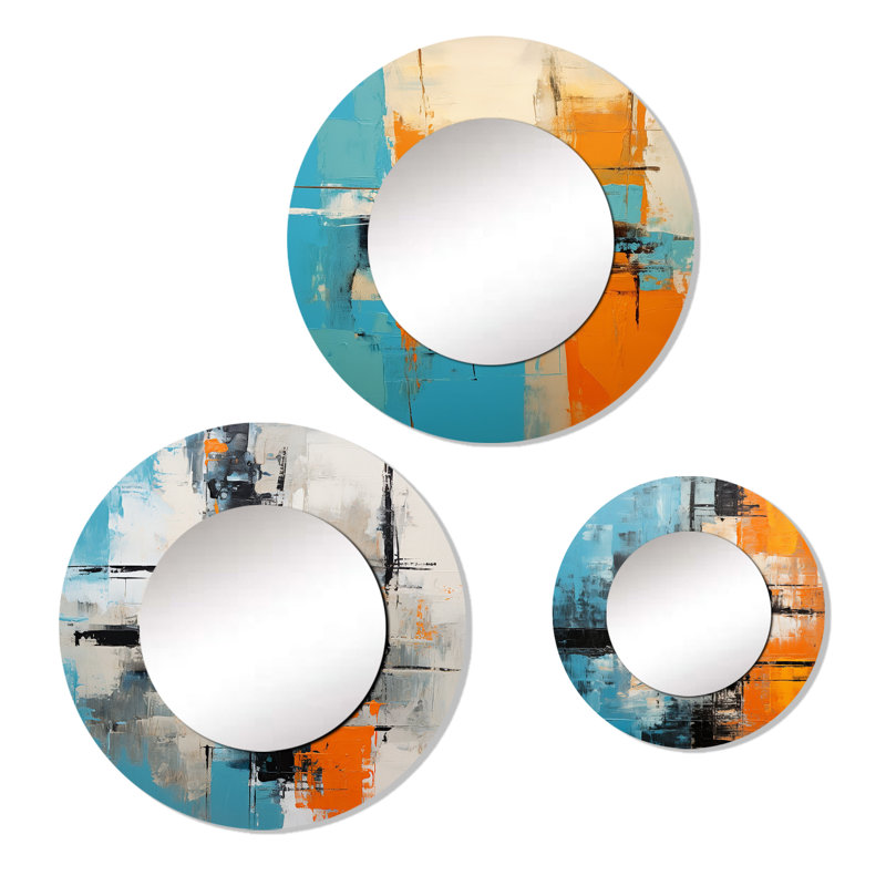 Eliorah Metal Round Mirror