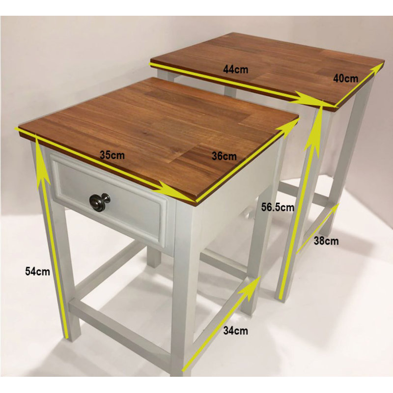 Giovanny 2-piece Nesting Tables with Drawer