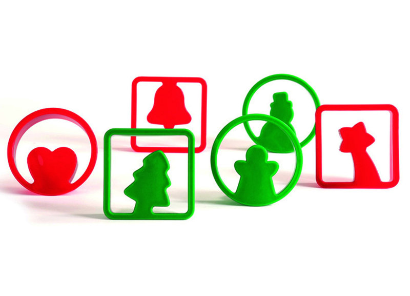 Ensemble de moulures anti-adhérentes de noël anti-adhérent 12 pièces cuisivin Pavoni