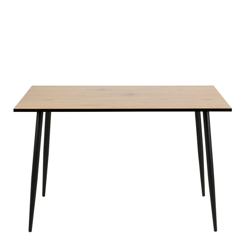 Jobe Metal Base Dining Table, Brown