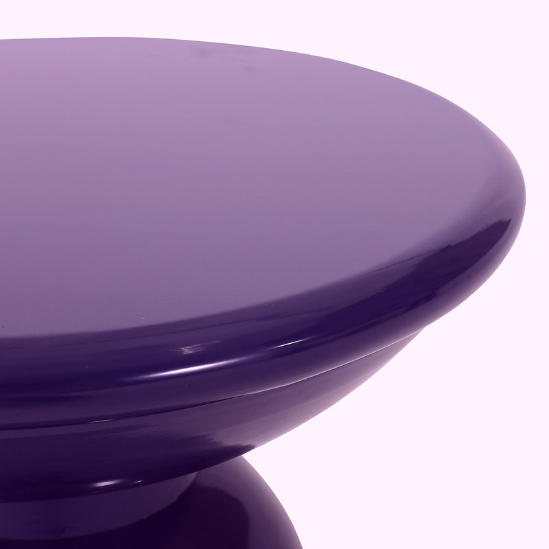 Metal edge table, 2-piece set, Navy Blue