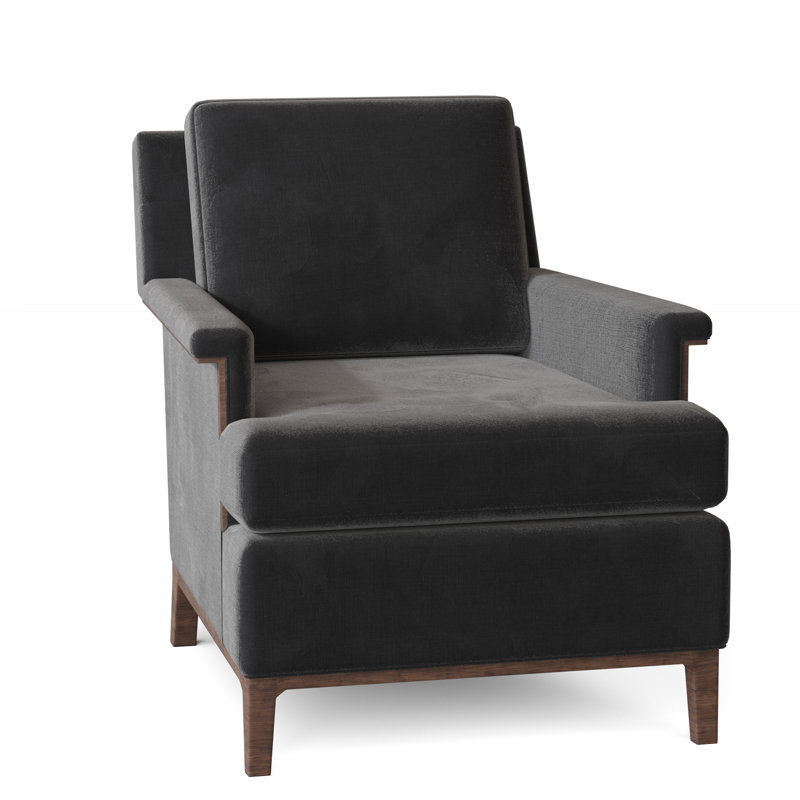 Libby Langdon 28.5" W Armchair, Tobacco, 9953 Loden Polyester