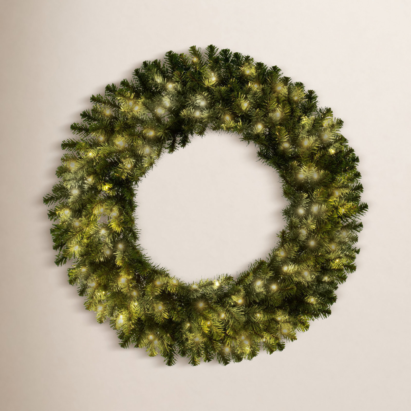 30" Pre-Lit Pine Christmas Wreath