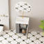 Meuble-lavabo à tablettes ouvertes de 21,6 po avec lavabo en céramique et porte à fermeture douce, armoire de rangement à tablettes ouvertes sur le côté gauche, assemblage requis-523415749