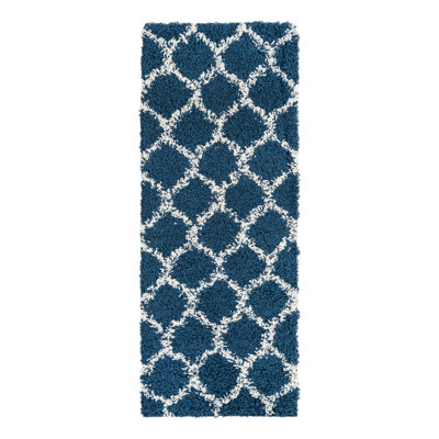 Tapis à poils longs Red Barrel Studio® Ruby Trellis