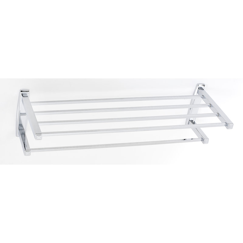 Tablette murale cubique, Chrome poli