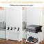 Porte-bagages pliable en bois blanc avec sac à linge amovible pour chambre d'amis, chambre à coucher et hôtel