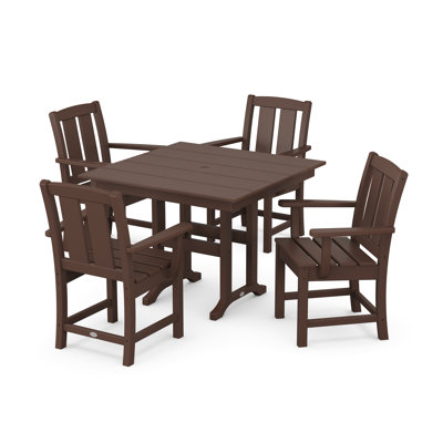 Mission 5-Piece Farmhouse Dining Set